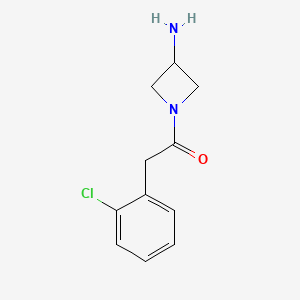 1-(3-Aminoazetidin-1-yl)-2-(2-chlorophenyl)ethan-1-one