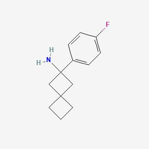 molecular formula C13H16FN B1466458 2-(4-Fluorphenyl)spiro[3.3]heptan-2-amin CAS No. 1491426-80-2