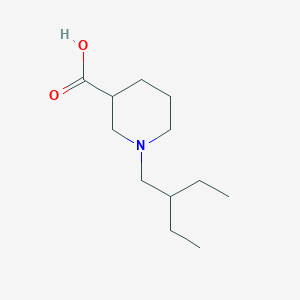 molecular formula C12H23NO2 B1466459 1-(2-Ethylbutyl)piperidine-3-carboxylic acid CAS No. 1466011-74-4