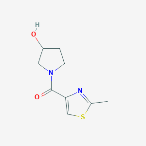 (3-Hydroxypyrrolidin-1-yl)(2-methylthiazol-4-yl)methanone