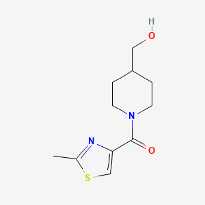 (4-(Hydroxymethyl)piperidin-1-yl)(2-methylthiazol-4-yl)methanone