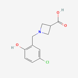 1-[(5-Chloro-2-hydroxyphenyl)methyl]azetidine-3-carboxylic acid