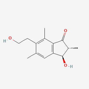 (2R-trans)-2,3-Dihydro-3-hydroxy-6-(2-hydroxyethyl)-2,5,7-trimethyl-1H-inden-1-one