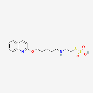 S-2-((5-(2-Quinolyloxy)pentyl)amino)ethyl hydrogen thiosulfate