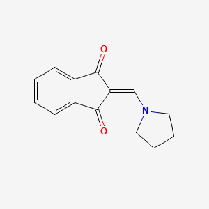 2-[(Pyrrolidin-1-yl)methylidene]-1H-indene-1,3(2H)-dione