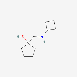 molecular formula C10H19NO B1466477 1-[(Cyclobutylamino)methyl]cyclopentan-1-ol CAS No. 1489160-03-3