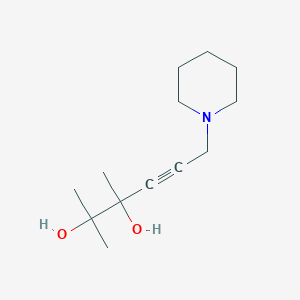 2,3-Dimethyl-6-piperidin-1-ylhex-4-yne-2,3-diol