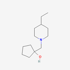 1-[(4-Ethylpiperidin-1-yl)methyl]cyclopentan-1-ol
