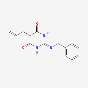 4,6(1H,5H)-Pyrimidinedione, 5-allyl-2-(benzylamino)-