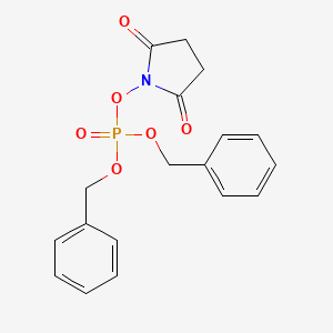 1-{[Bis(benzyloxy)phosphoryl]oxy}pyrrolidine-2,5-dione