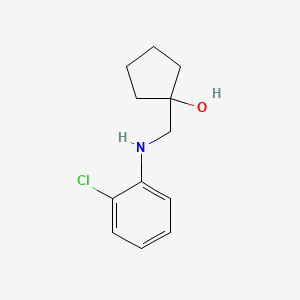 1-{[(2-Chlorophenyl)amino]methyl}cyclopentan-1-ol