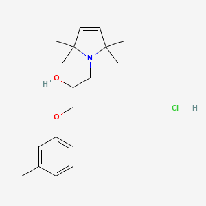 2-Propanol, 1-(m-methylphenoxy)-3-(2,2,5,5-tetramethyl-1H-pyrrolyl)-, hydrochloride