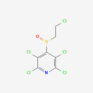 2,3,5,6-Tetrachloro-4-((2-chloroethyl)sulfinyl)pyridine