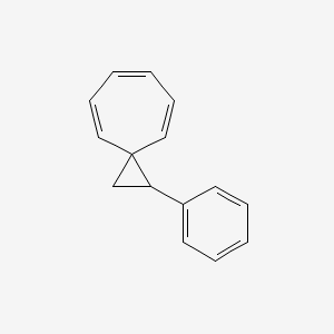 molecular formula C15H14 B14665032 1-Phenylspiro[2.6]nona-4,6,8-triene CAS No. 50517-62-9