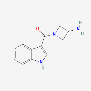 molecular formula C12H13N3O B1466507 1-(1H-indole-3-carbonyl)azetidin-3-amine CAS No. 1466267-39-9