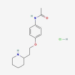N-{4-[2-(2-Piperidinyl)ethoxy]phenyl}acetamide hydrochloride