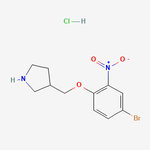 3-[(4-Bromo-2-nitrophenoxy)methyl]pyrrolidine hydrochloride