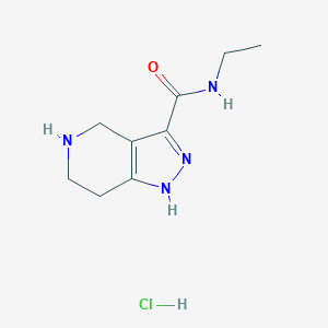 N-Ethyl-4,5,6,7-tetrahydro-1H-pyrazolo[4,3-c]-pyridine-3-carboxamide hydrochloride