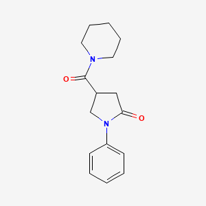 1-Phenyl-4-piperidinocarbonyl-2-pyrrolidinone