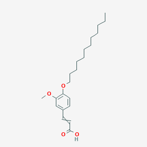 3-[4-(Dodecyloxy)-3-methoxyphenyl]prop-2-enoic acid