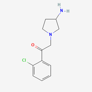 2-(3-Aminopyrrolidin-1-yl)-1-(2-chlorophenyl)ethan-1-one