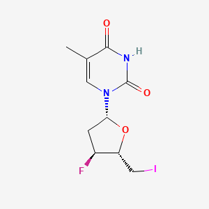 1-[(2R,4S,5S)-4-Fluoro-5-(iodomethyl)oxolan-2-yl]-5-methylpyrimidine-2,4(1H,3H)-dione