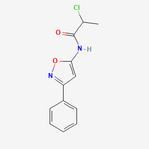 2-Chloro-N-(3-phenyl-5-isoxazolyl)propanamide