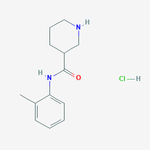 molecular formula C13H19ClN2O B1466527 N-(2-Methylphenyl)-3-piperidinecarboxamide hydrochloride CAS No. 1220019-88-4