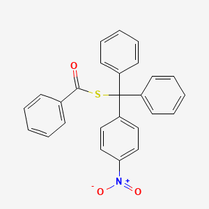 S-[(4-Nitrophenyl)(diphenyl)methyl] benzenecarbothioate