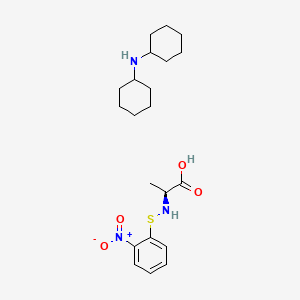 molecular formula C21H33N3O4S B1466536 N-2-Nitrophenylsulfenyl-L-alanine Dicyclohexylammonium Salt CAS No. 7675-46-9