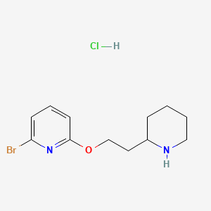 2-Bromo-6-[2-(2-piperidinyl)ethoxy]pyridine hydrochloride