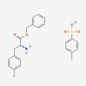 molecular formula C23H24FNO5S B1466547 4-methylbenzenesulfonic acid benzyl (2R)-2-amino-3-(4-fluorophenyl)propanoate CAS No. 874336-37-5