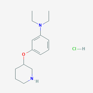 N,N-Diethyl-3-(3-piperidinyloxy)aniline hydrochloride