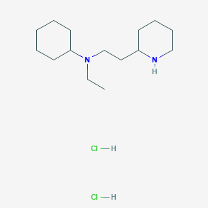 n-Ethyl-n-[2-(2-piperidinyl)ethyl]cyclohexanamine dihydrochloride