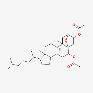 2,5-Epoxycholestane-3,6-diyl diacetate