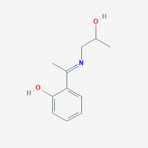 6-{1-[(2-Hydroxypropyl)amino]ethylidene}cyclohexa-2,4-dien-1-one