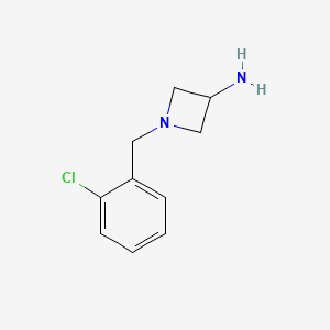 1-[(2-Chlorophenyl)methyl]azetidin-3-amine