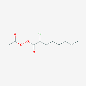 Acetyl 2-chlorooctaneperoxoate