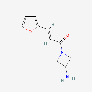 (2E)-1-(3-aminoazetidin-1-yl)-3-(furan-2-yl)prop-2-en-1-one