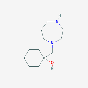 1-[(1,4-Diazepan-1-yl)methyl]cyclohexan-1-ol