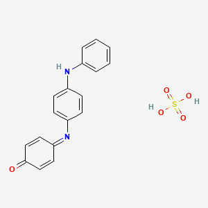 4-(4-Anilinophenyl)iminocyclohexa-2,5-dien-1-one;sulfuric acid