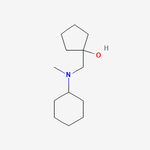 molecular formula C13H25NO B1466569 1-{[Cyclohexyl(methyl)amino]methyl}cyclopentan-1-ol CAS No. 1468675-44-6