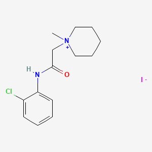 1-[2-(2-Chloroanilino)-2-oxoethyl]-1-methylpiperidin-1-ium iodide