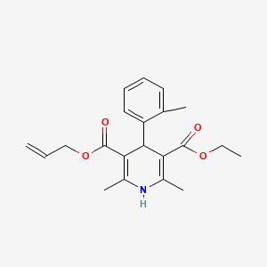 Ethyl prop-2-en-1-yl 2,6-dimethyl-4-(2-methylphenyl)-1,4-dihydropyridine-3,5-dicarboxylate