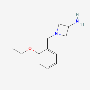 1-[(2-Ethoxyphenyl)methyl]azetidin-3-amine