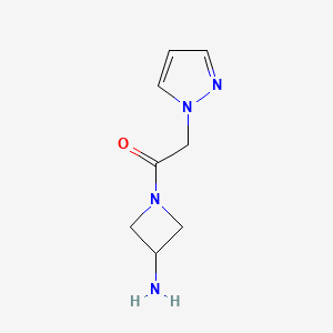 1-(3-aminoazetidin-1-yl)-2-(1H-pyrazol-1-yl)ethan-1-one