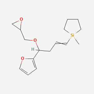 2-{4-(1-Methylsilolan-1-yl)-1-[(oxiran-2-yl)methoxy]but-3-en-1-yl}furan