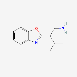 2-(Benzo[d]oxazol-2-yl)-3-methylbutan-1-amine