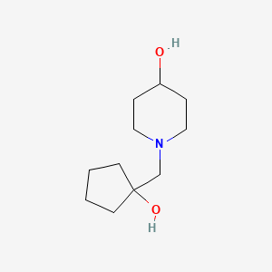 1-[(1-Hydroxycyclopentyl)methyl]piperidin-4-ol