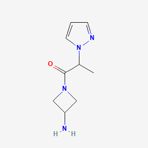 1-(3-aminoazetidin-1-yl)-2-(1H-pyrazol-1-yl)propan-1-one
